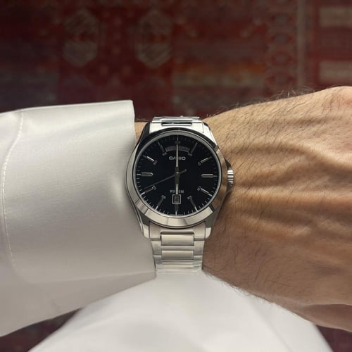 ساعة كاسيو أسود | MTP-1370D-1A1VDF