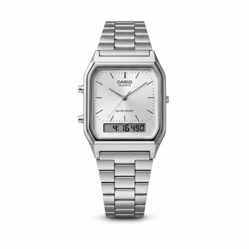 ساعة كاسيو فضي | AQ-230A-7AMQYDF