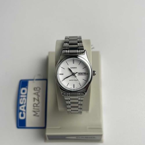 ساعة كاسيو نسائي أبيض | LTP-V006D