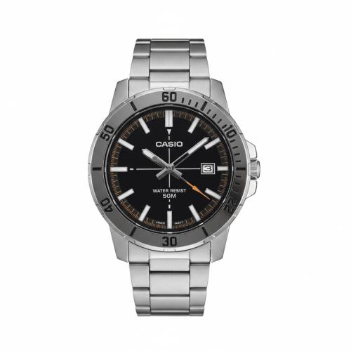 ساعة كاسيو أسود وأحمر | MTP-VD01D-1E2V