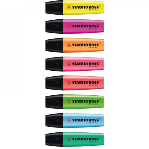 ستابيلو- مظهرات بوس اوريجينال علبة كرت 8 ألوان