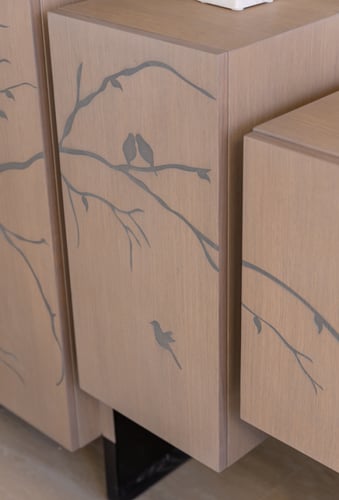 كونسول خشبي