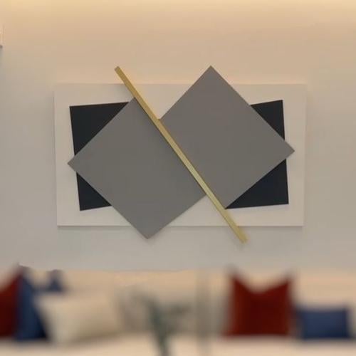لوحة تكوين هندسي بارز