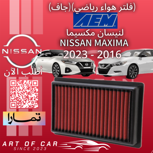 فلتر هواء رياضي أصلي (فلتر شريحة جاف) من شركة AEM...