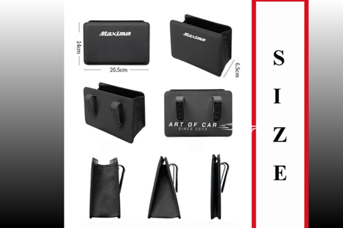 سلة مهملات قابلة للطي بشعار Maxima