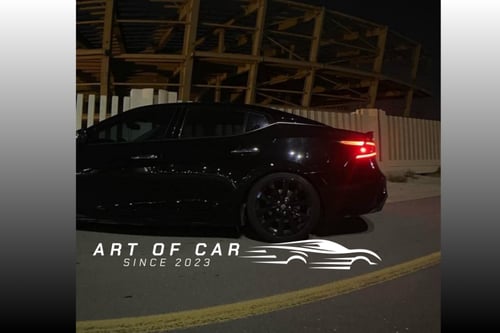 (مستعمل أصلي)طقم 4جنوط مكسيما SR رشة فرن أسود لامع