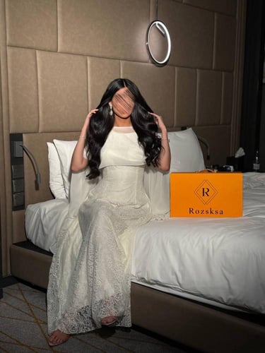 فستان اوف وايت راقي