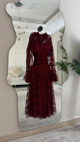 فستان عودي تنتيل