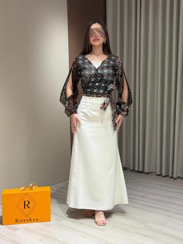 فستان قطعتين للعيد