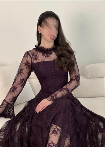 فستان موف تنتيل