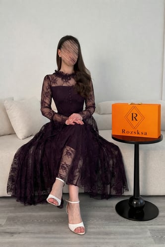 فستان موف تنتيل