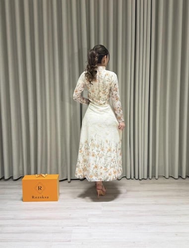 فستان تنتيل قطعتين مزخرفة