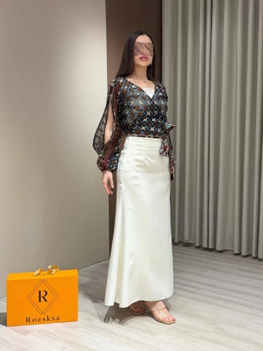 فستان قطعتين للعيد