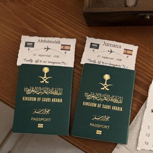 ورق للسفر قطعتين
