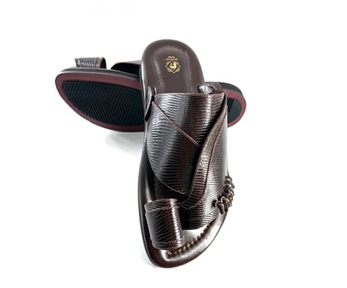 حذاء جلد بني رسمية 802