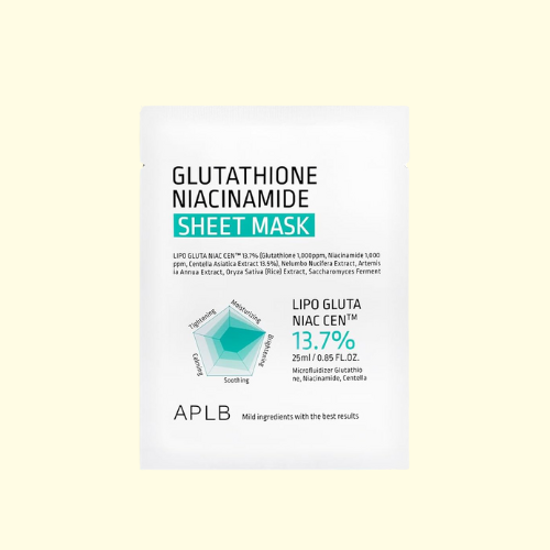 APLB - Glutathione Niacinamide Sheet Mask قناع الج...