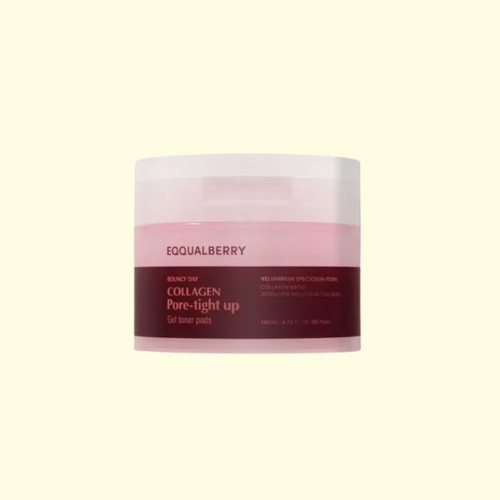 EQQUALBERRY - Collagen Pore-Tight Up Gel Toner Pad...