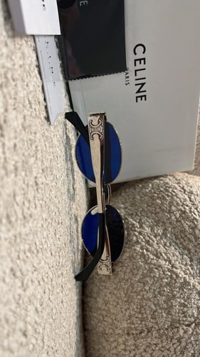 نظارة سلين فضي مع الشنطة