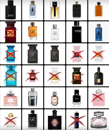 بكج 4 عطور من اختيارك ( من المعروض بالصور )