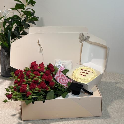 بوكس الورد بدون تغليف