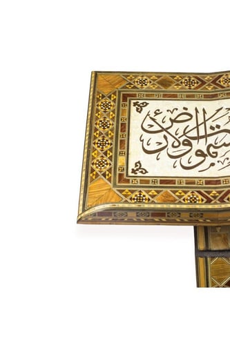 حامل مصحف خشب موازيك دمشقي