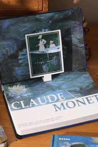 مذكرة بأغلفة لوحات فنية