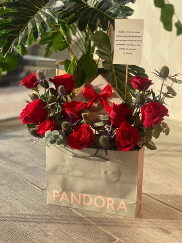 هدية اسوارة باندورا بالورد