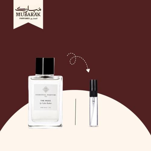 A bottle of Essential Perfumes The Musk
