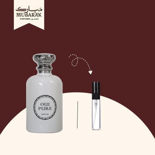 A bottle of Oway Pure perfume.