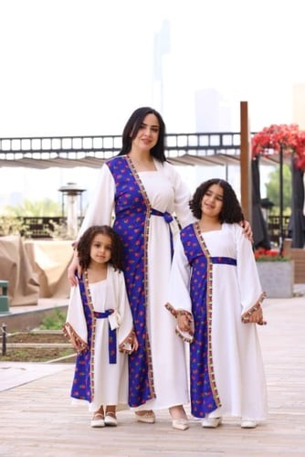 جلابيه استقبال راقيه للام وبنتها