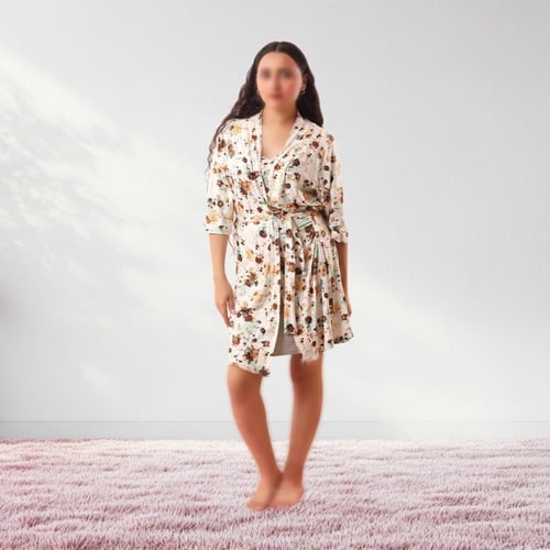 طقم بيجامة نسائي 9 قطع ( كارمن) كود P170