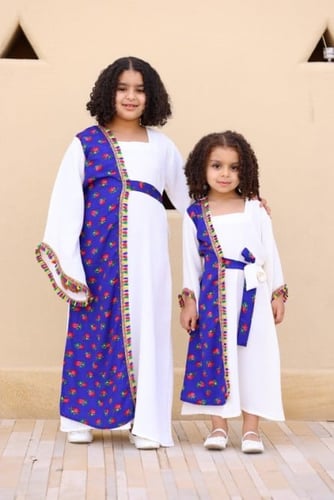 جلابيه استقبال راقيه للام وبنتها