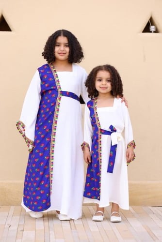 جلابيه استقبال راقيه للام وبنتها