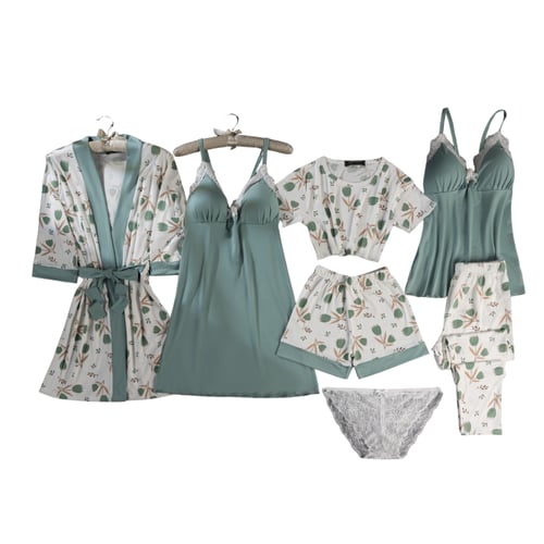 طقم بيجامة نسائي 9 قطع (توليب) كود P183