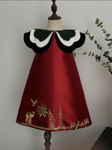 فستان اليوم الوطني احمر