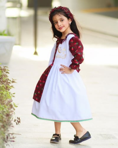 فستان شالكي عنابي اسود