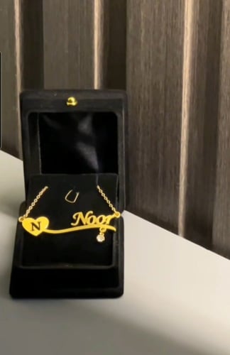 سلسال بالاسم مع فص زركون