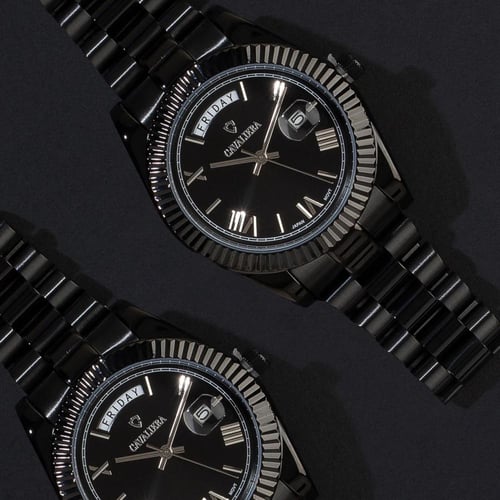 ساعة رجاليه ستيل لون اسود CL47BB