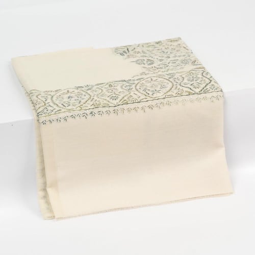 شال باشمينا ملكي خاص يدوي كشميري مطرز M218