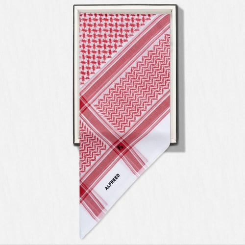 شماغ الفريد احمر بلس S656