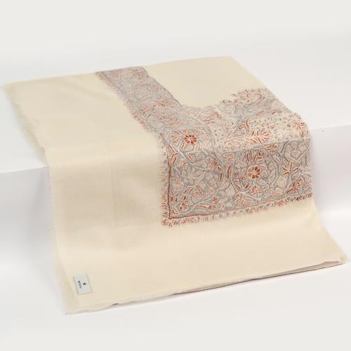 شال باشمينا ملكي خاص يدوي كشميري مطرز M211