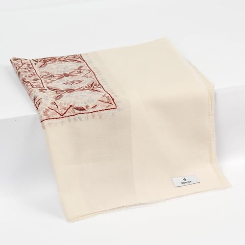 شال باشمينا ملكي خاص يدوي كشميري مطرز M217