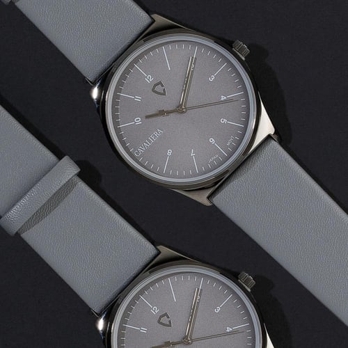 ساعة اليد للرجال جلد رصاصي كافاليرا CL24YY