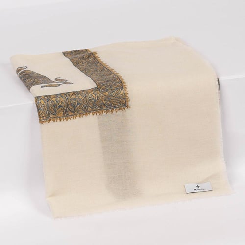 شال سوبر ترمة ملكي يدوي كشميري مطرز M299