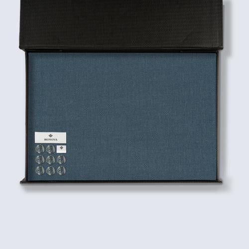 قماش مونوفا كحلي سادة 6316-2