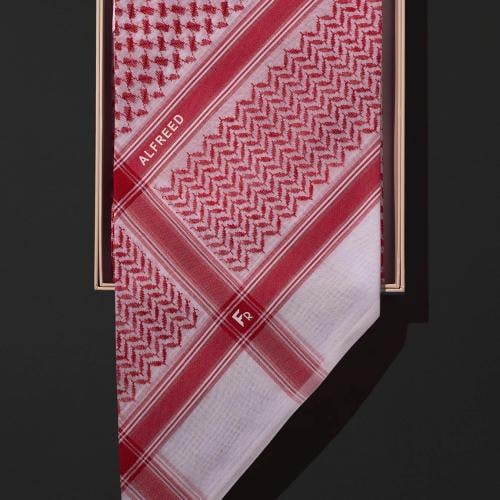 Alfareed Red Premium Shemagh S655