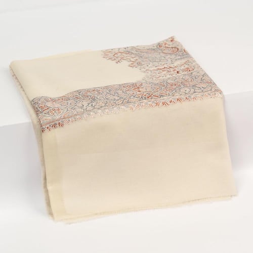 شال باشمينا ملكي خاص يدوي كشميري مطرز M211