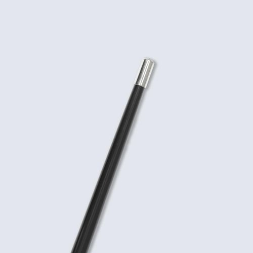 عصا فاخرة بمقبض محفور بتصميم الذئب