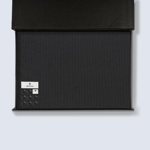 قماش مونوفا اسود مقلم 41M8-5