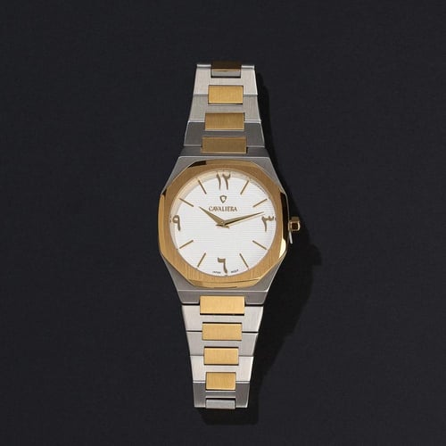 ساعة اليد للرجال ذهبي ابيض كافاليرا CL48GW